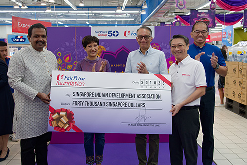 FairPrice celebrates Deepavali and donates $40,000 to SINDA to support underprivileged students